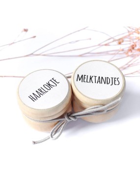Fien & Feau bewaardoosje melktandjes + Haarlokje wit Fien & Feau bewaardoosje melktandjes + Haarlokje wit