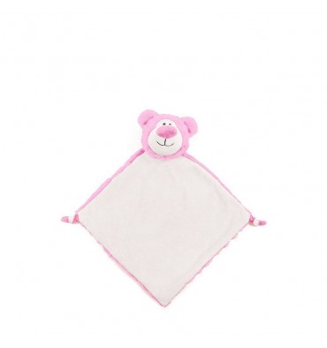 Cubbies knuffeldoekje beer roze