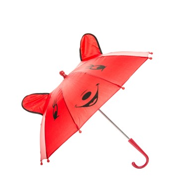 Vrolijke Dieren Paraplu - Rood