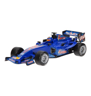 F1 Raceauto met Licht en Geluid - Blauw