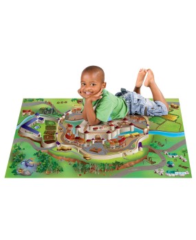 Achoka speelkleed kasteel middeleeuwen100x150cm 