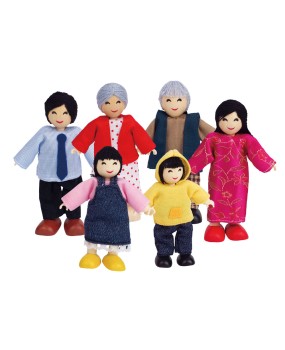 Hape Poppenhuis Familie Aziatisch